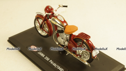 Jawa 250 Perak, dark red, ABR118M-006, Abrex 1:18