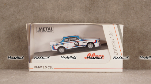 BMW CSL 3.5 #59 36/144 LAG BMW Motorsport 59, Schuco 1:87