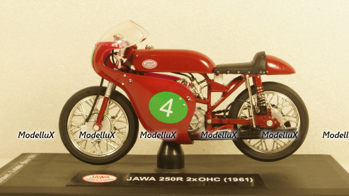 Jawa 350 2xOHC, No.4, GP Brünn G.Havel, Abrex 1:18