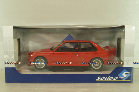 BMW E30 1986, red, 1801502, Solido 1:18