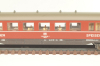 Вагон ресторан (number 51 80 88-40 223-6), 4-х осный, DB, Epoche IV (1970–1985) с освещением, красный, 02268A, Roco 1:160 (N)