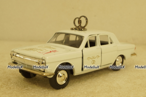 Газ-24 Волга, С Днем Свадьбы, октябрь 2003, Агат 1:43