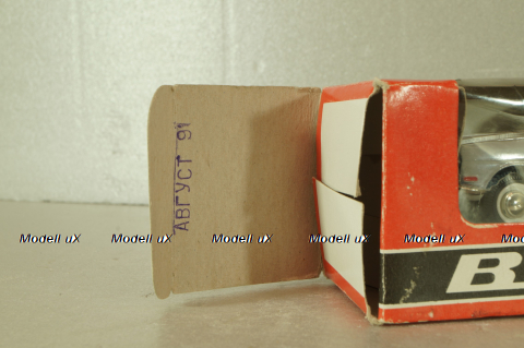 Газ-24 Волга, такси, серая, август 91г., Тантал/Радон 1:43