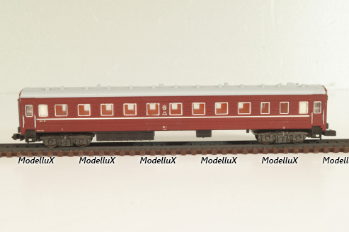 Вагон пассажирский (number), 4-х осный, СЖД, Epoche IV (1970–1985) с освещением, темно-красный, 5/4145, Piko 1:160 (N)