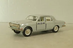 Газ-24 Волга, такси, серая, август 91г., Тантал/Радон 1:43