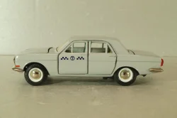 Газ-24 Волга, такси, серая, август 91г., Тантал/Радон 1:43