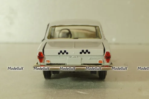 Газ-24 Волга, такси, серая, август 91г., Тантал/Радон 1:43