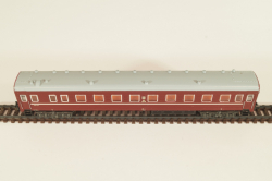 Вагон пассажирский (number), 4-х осный, СЖД, Epoche IV (1970–1985) с освещением, темно-красный, 5/4145, Piko 1:160 (N)