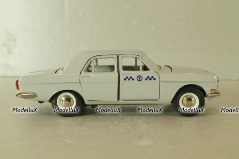 Газ-24 Волга, такси, серая, август 91г., Тантал/Радон 1:43