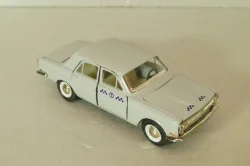 Газ-24 Волга, такси, серая, август 91г., Тантал/Радон 1:43
