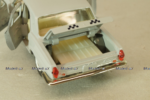 Газ-24 Волга, такси, серая, август 91г., Тантал/Радон 1:43