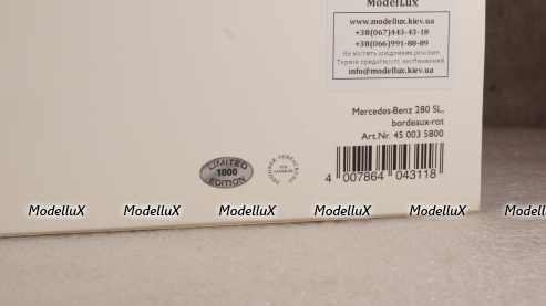 Mercedes 280 SL weinrot, 450035800, Schuco 1:18