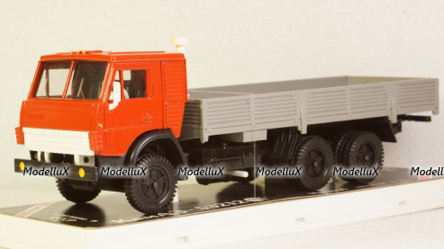 Камаз-53212 бортовой красный/серый, Арек 1:43 