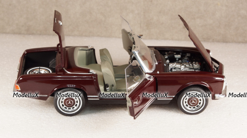 Mercedes 280 SL weinrot, 450035800, Schuco 1:18