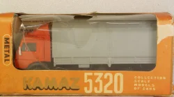 Камаз 5320 с тентом красный/серый, Арек 1:43