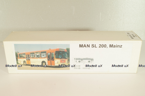 MAN SL 200, Mainz 1973, orange/white, VT-45.5, Vector Models 1:43