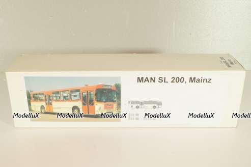MAN SL 200, Mainz 1973, orange/white, VT-45.5, Vector Models 1:43