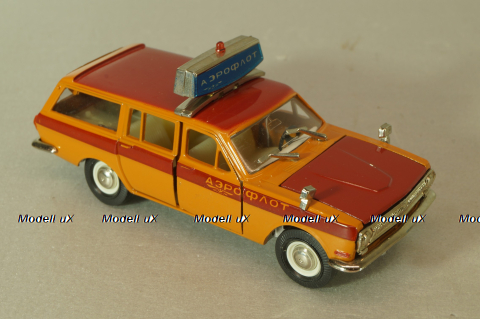 Газ-2402 Волга Аэрофлот, оранжевый, август 87г.,  Тантал/Радон 1:43