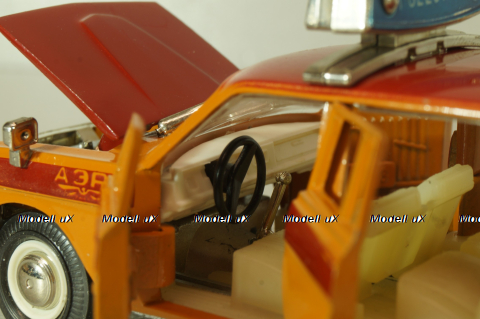 Газ-2402 Волга Аэрофлот, оранжевый, август 87г.,  Тантал/Радон 1:43