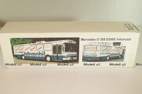 Mercedes-Benz O 305 ESWE Infomobil 1967, blue/white, V6-60, Vector Models 1:43