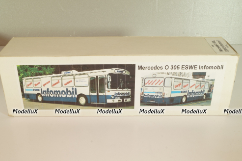 Mercedes-Benz O 305 ESWE Infomobil 1967, blue/white, V6-60, Vector Models 1:43