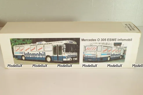 Mercedes-Benz O 305 ESWE Infomobil 1967, blue/white, V6-60, Vector Models 1:43