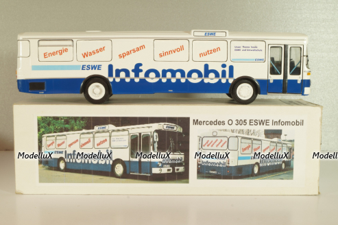 Mercedes-Benz O 305 ESWE Infomobil 1967, blue/white, V6-60, Vector Models 1:43