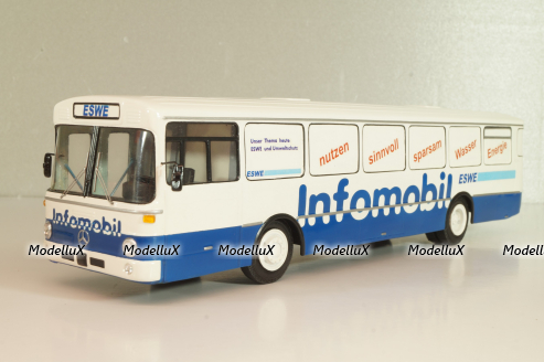 Mercedes-Benz O 305 ESWE Infomobil 1967, blue/white, V6-60, Vector Models 1:43