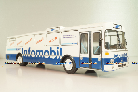 Mercedes-Benz O 305 ESWE Infomobil 1967, blue/white, V6-60, Vector Models 1:43