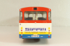 Mercedes-Benz O 305 Sippel EX Stadfweike Frankfurt VGF 1967, white/blue/yellow/red, Vector Models 1:43