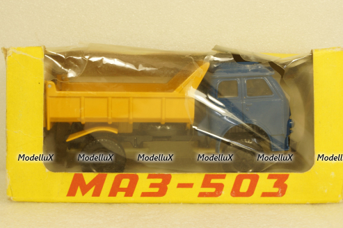 Маз-503, сине/желтый, Кострома 1:43 