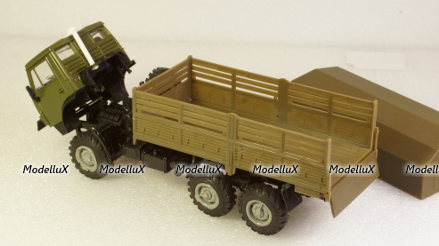 Камаз 4310 бортовой с тентом хаки, Арек 1:43 №2