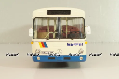 Mercedes-Benz O 305 Sippel EX ESWE Wiesbaden 1967, white/blue, Vector Models 1:43