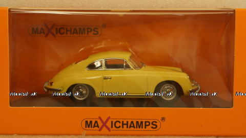 PORSCHE 356 B COUPE - 1961 - YELLOW, 940064300, Maxichamps 1:43