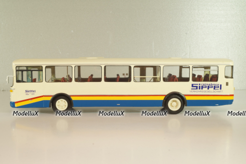 Mercedes-Benz O 305 Sippel EX ESWE Wiesbaden 1967, white/blue, Vector Models 1:43