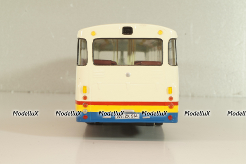 Mercedes-Benz O 305 Sippel EX ESWE Wiesbaden 1967, white/blue, Vector Models 1:43