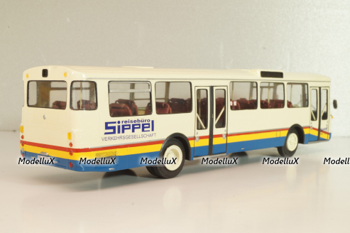 Mercedes-Benz O 305 Sippel EX ESWE Wiesbaden 1967, white/blue, Vector Models 1:43