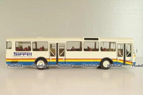 Mercedes-Benz O 305 Sippel EX ESWE Wiesbaden 1967, white/blue, Vector Models 1:43