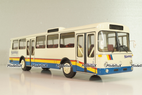 Mercedes-Benz O 305 Sippel EX ESWE Wiesbaden 1967, white/blue, Vector Models 1:43