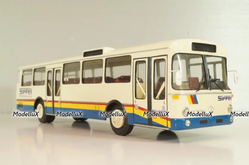 Mercedes-Benz O 305 Sippel EX ESWE Wiesbaden 1967, white/blue, Vector Models 1:43
