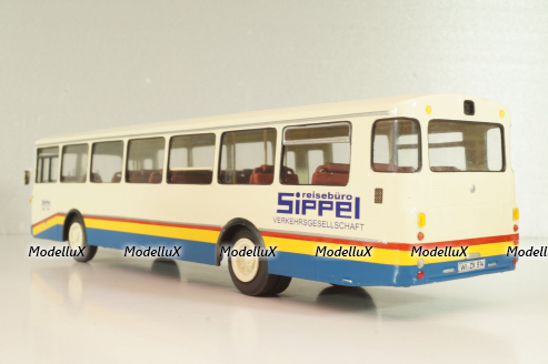 Mercedes-Benz O 305 Sippel EX ESWE Wiesbaden 1967, white/blue, Vector Models 1:43
