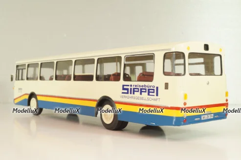Mercedes-Benz O 305 Sippel EX ESWE Wiesbaden 1967, white/blue, Vector Models 1:43