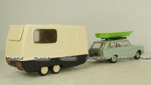 Москвич-427 с прицепом Дача, Фирма Досуг 1:43