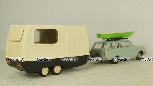 Москвич-427 с прицепом Дача, Фирма Досуг 1:43