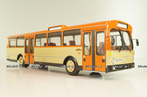 Mercedes-Benz O 305 HVG Mainz 1967, orange/beige, Vector Models 1:43