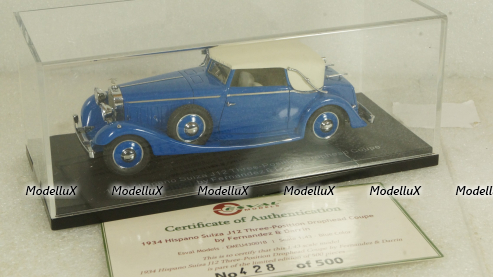 Hispano Suiza J12 Three-position Drophead Coupe by Fernandez Darrinn (Paris), EMEU43001B, ESVAL Model 1:43