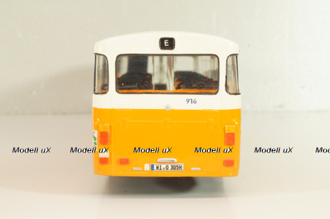 Mercedes-Benz O 305 ESWE Hauptbahnhof 1967, orange/white, Vector Models 1:43
