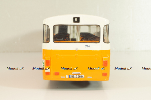 Mercedes-Benz O 305 ESWE Hauptbahnhof 1967, orange/white, Vector Models 1:43