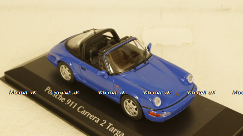 PORSCHE 911 TARGA (964) - 1991 - BLUE, 940061360, Maxichamps 1:43
