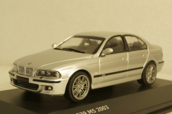 BMW 5-Series M5 5.0L V8 32V (E39) 2003, silver, 4310502, Solido 1:43 Уценка!